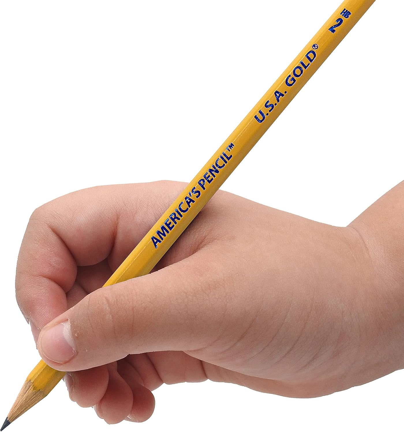 Cra-Z-Art U.S.A. Gold Pre-sharpened American Wood Cased #2 HB Yellow Pencils, 96 Pack