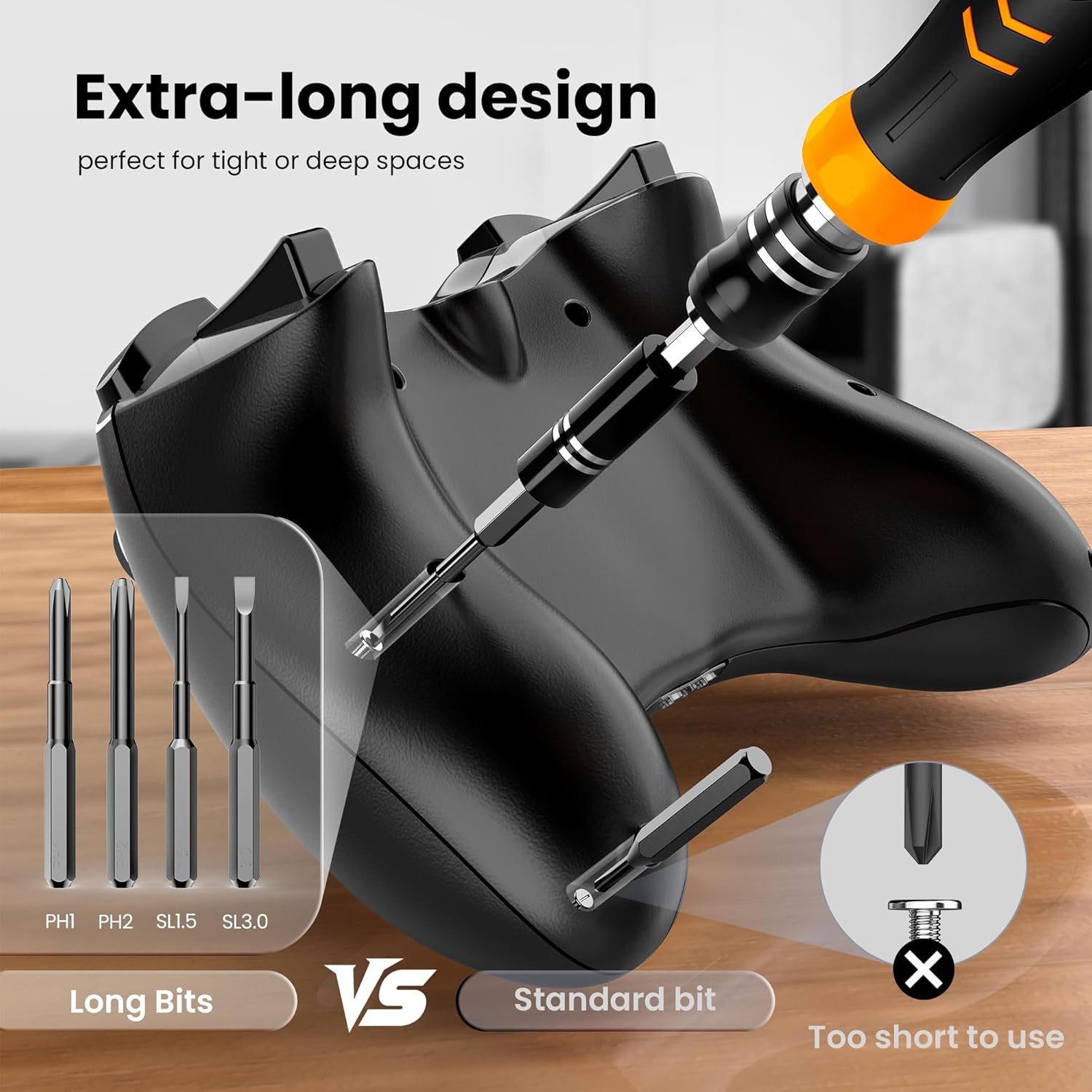 JOREST 115 in 1 Small Precision Screwdriver Set, Tool Gifts for Men Dad Him, Magnetic Repair Tool Kit for PC, Laptop, Tablet, iPhone, Macbook, Jewelers, PS5, Xbox, Switch, Game Console, Door &Chair