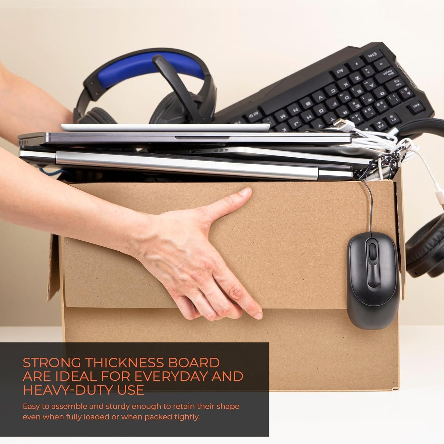 16 x 12 x 8 Inches Moving Boxes 1400 Pieces Strong Shipping Boxes - 1 Pallet