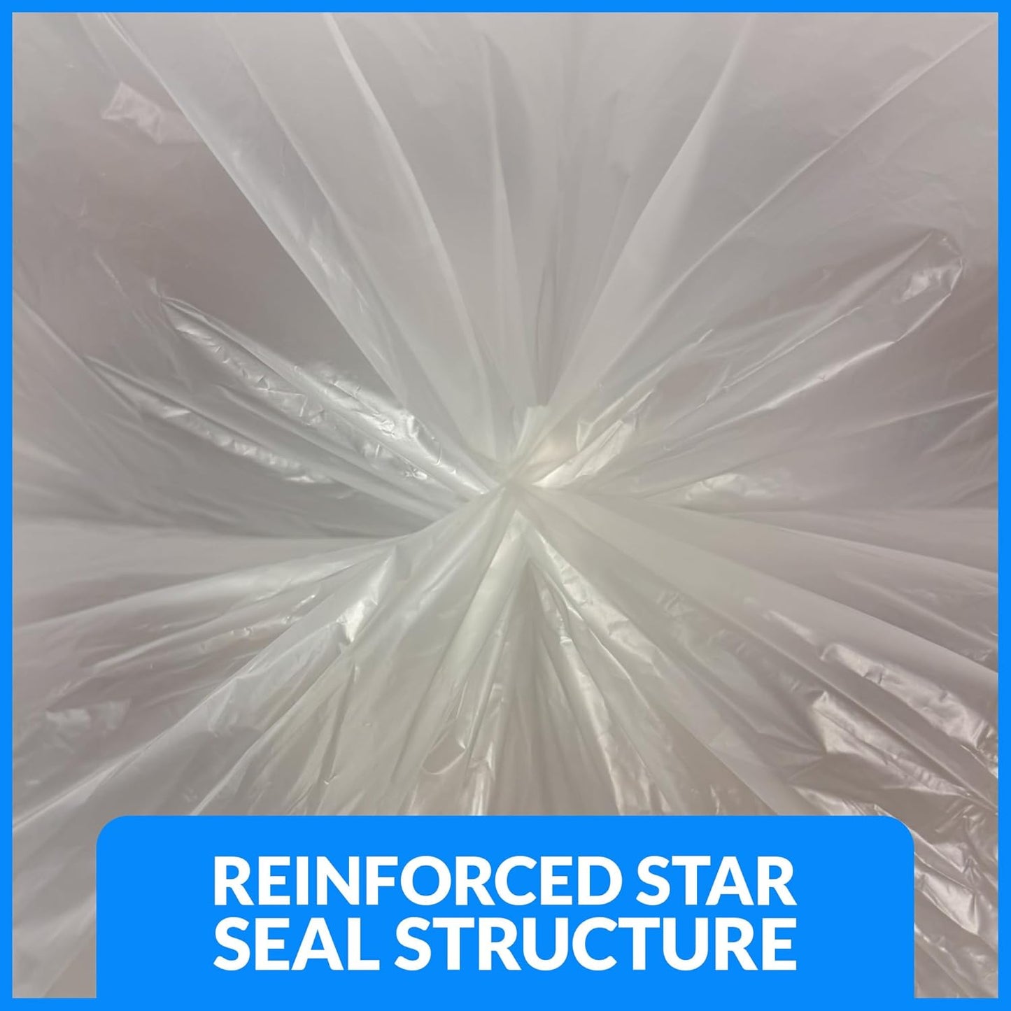 Reli. 55-60 Gallon Trash Bags | Heavy Duty | 8,000 Total | 50 Bags/Case, 160 Cases/Pallet | Made in USA | Clear