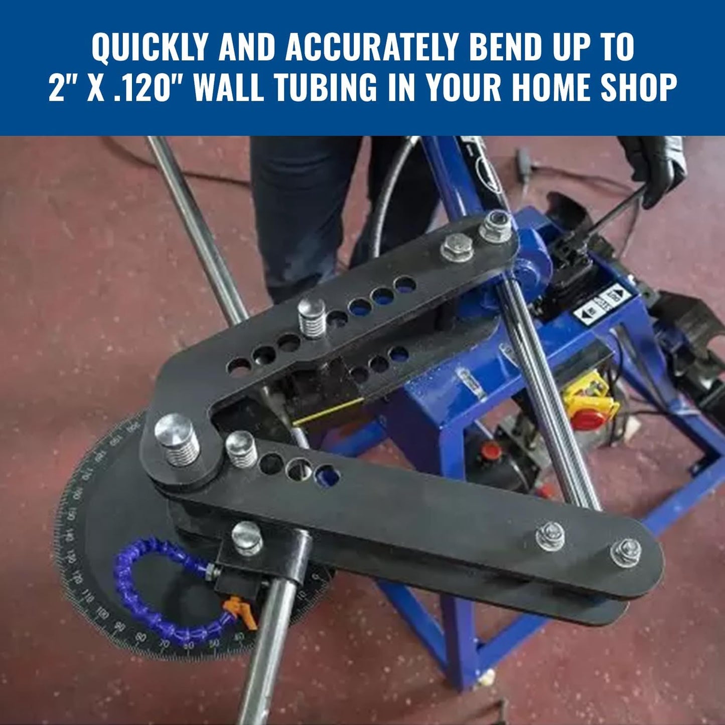 Eastwood Hydraulic Tubing Bender | High Capacity Pipe Bending System with a 1 Horsepower Motor