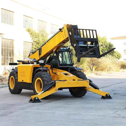 Telescopic Forklift Crane 2-5ton Telescopic Forklift Crane Telescopic Handler for Agriculture Orchard harvesting and Transportation, hay and Fertilizer Stacking Equipment Construction Sites