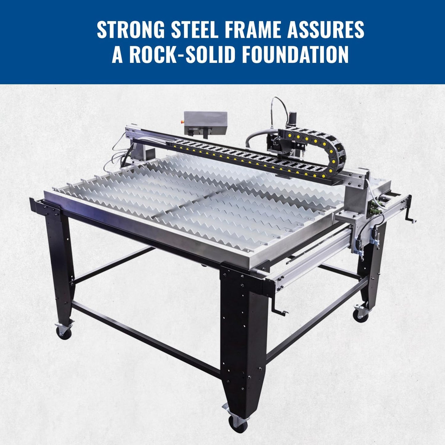 Eastwood Versa-Cut 4'X4' CNC Plasma Table With CNC Cut 40A Plasma Cutter Machine with Cutting Torch | All-in-One Professional Dual Voltage Metal Precision Cutting and Sheet Fabrication Equipment Set