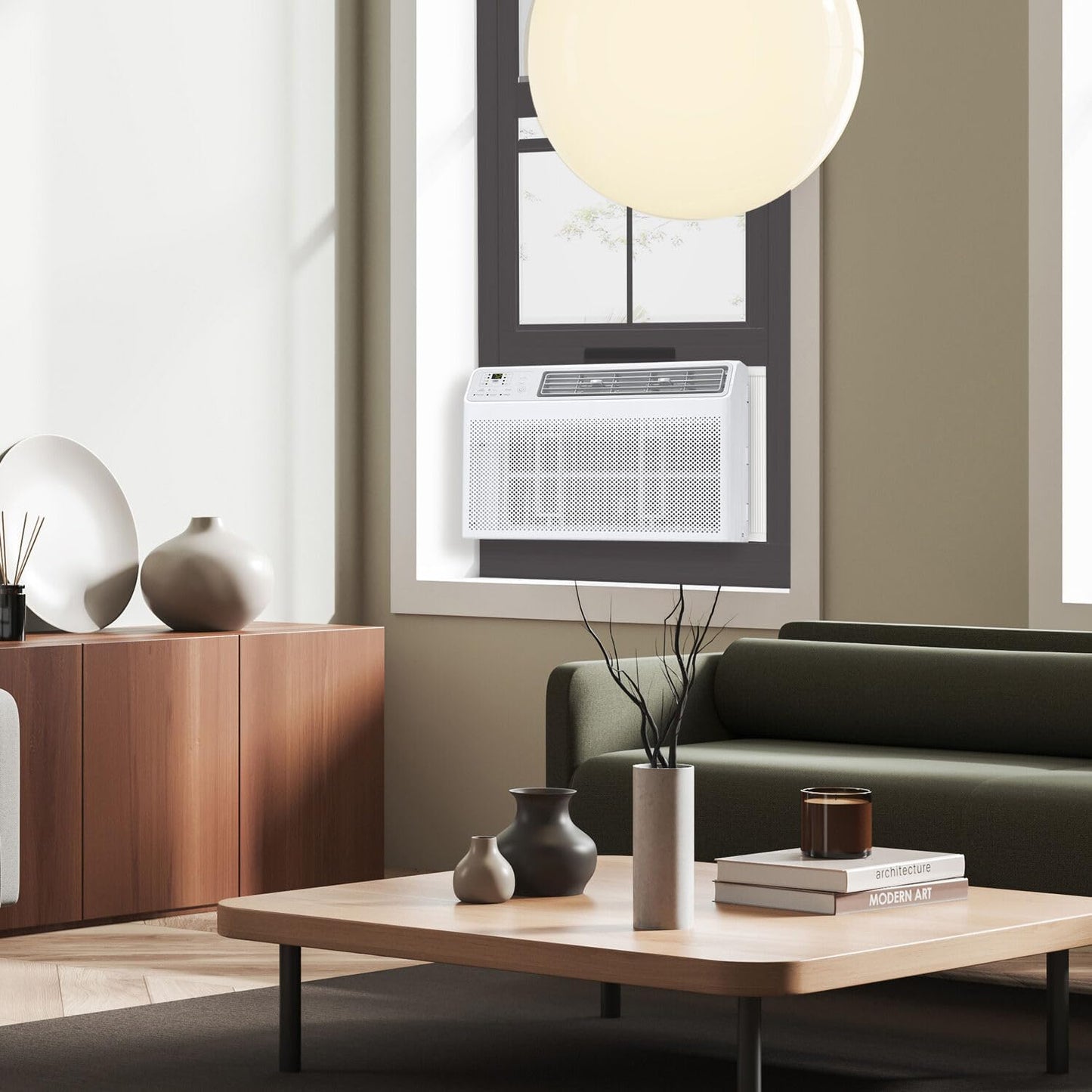 TCL H8W35W 8,000 8000 BTU Smart Window Air Conditioner, Fan & Dehumidifier, 350 Sq. Ft, Remote Control, Compatible with Alexa/Google Assistant, White