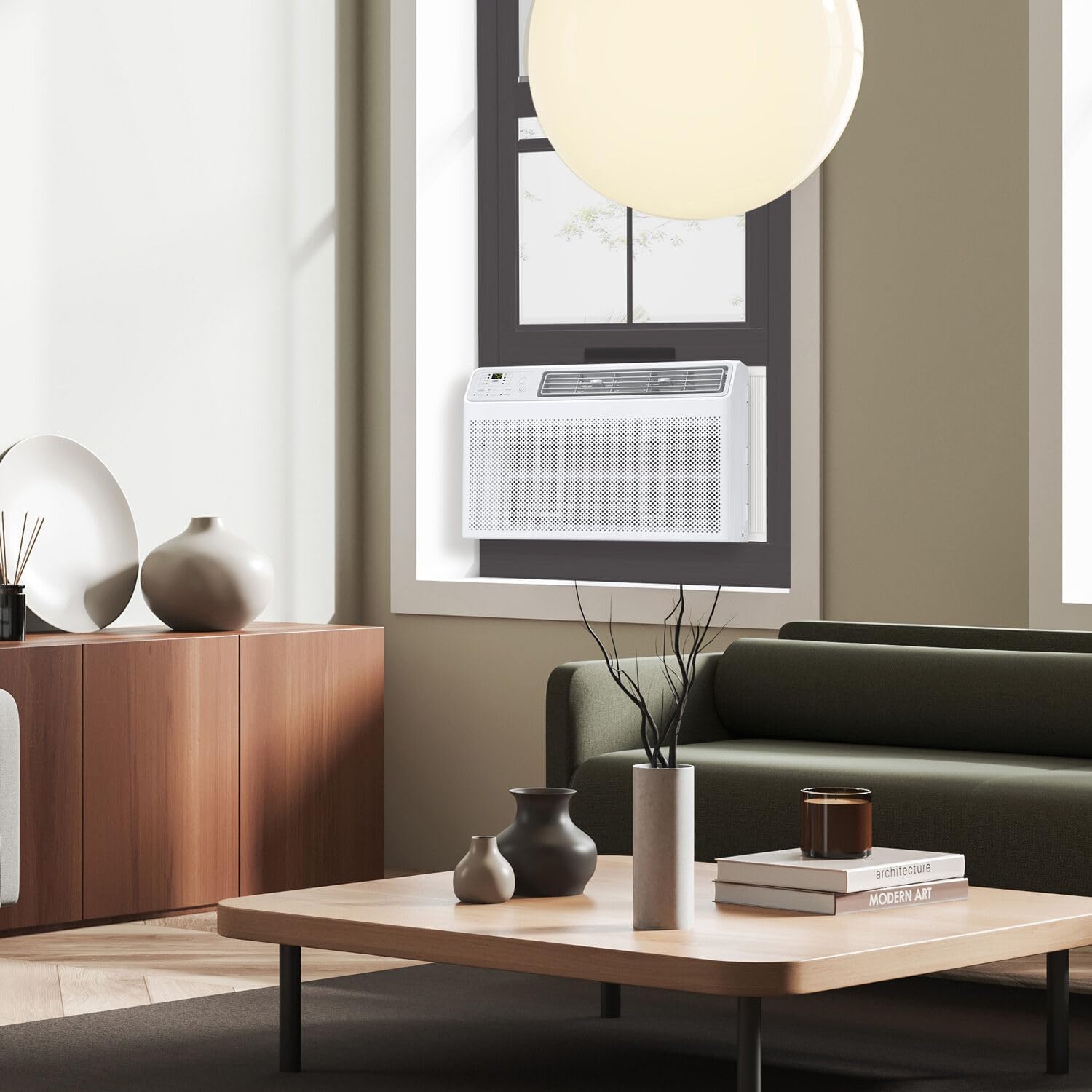 TCL H8W35W 8,000 8000 BTU Smart Window Air Conditioner, Fan & Dehumidifier, 350 Sq. Ft, Remote Control, Compatible with Alexa/Google Assistant, White