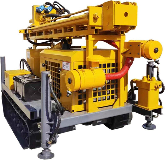 Portable Water Well Drilling Rig Rotary Air/Mud Drilling Machine 200m Depth for Agricultural Irrigation, Groundwater Extraction and Geothermal Heating