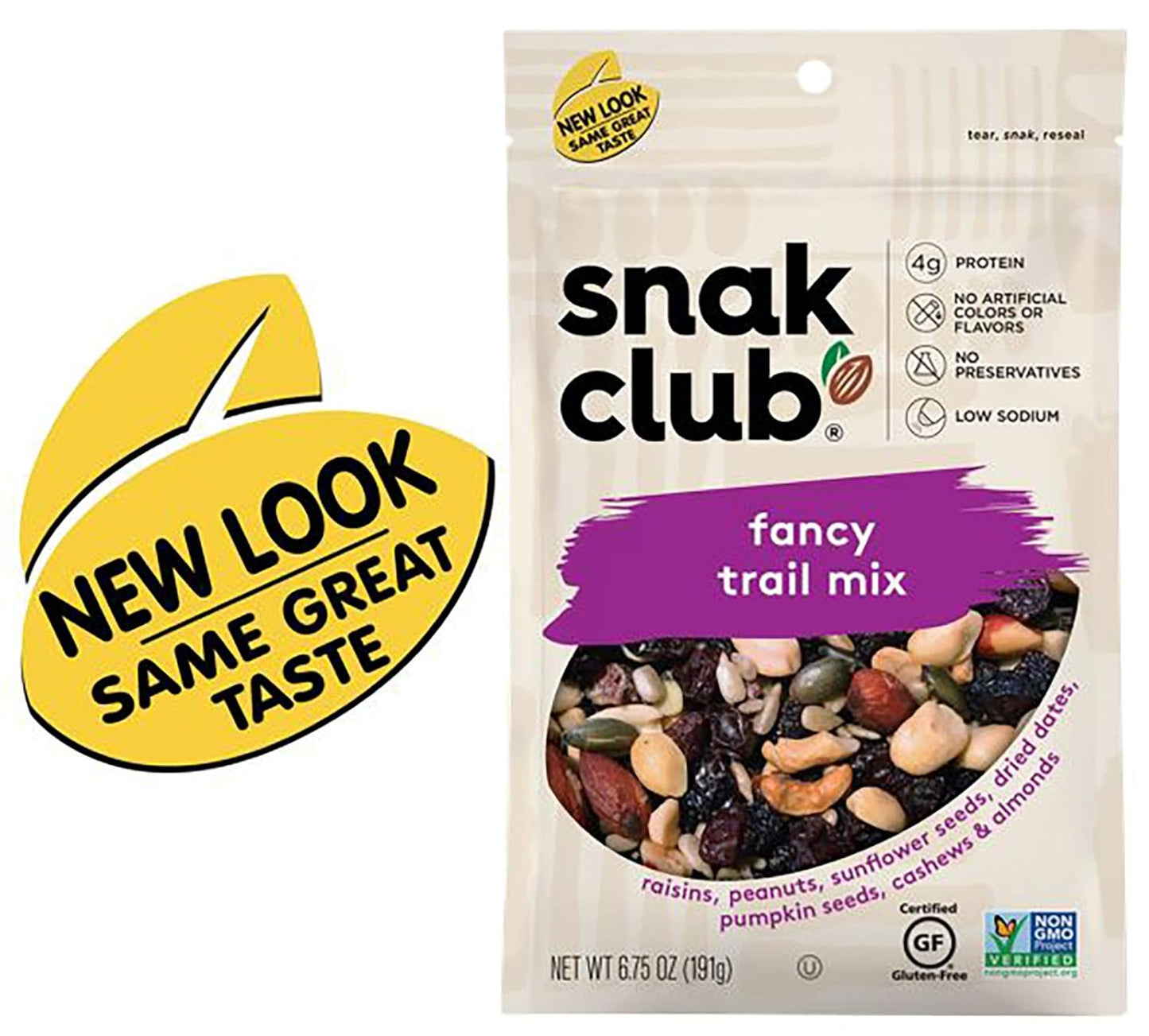 Snak Club All Natural Fancy Trail Mix, 6.75 Ounce (Pack of 6)