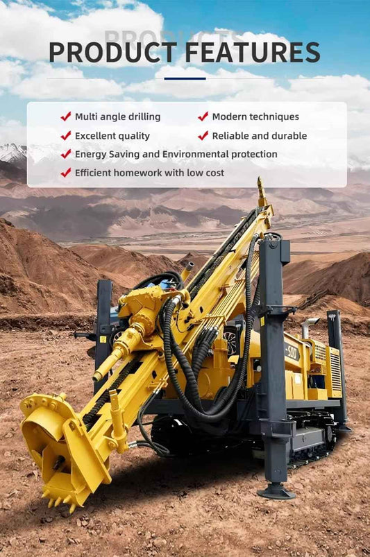 Tracked RC Drilling Machine for Water Well Construction and Geotechnical Survey, Heavy Duty Reverse Circulation Rig with Stable Deep Drilling Performance