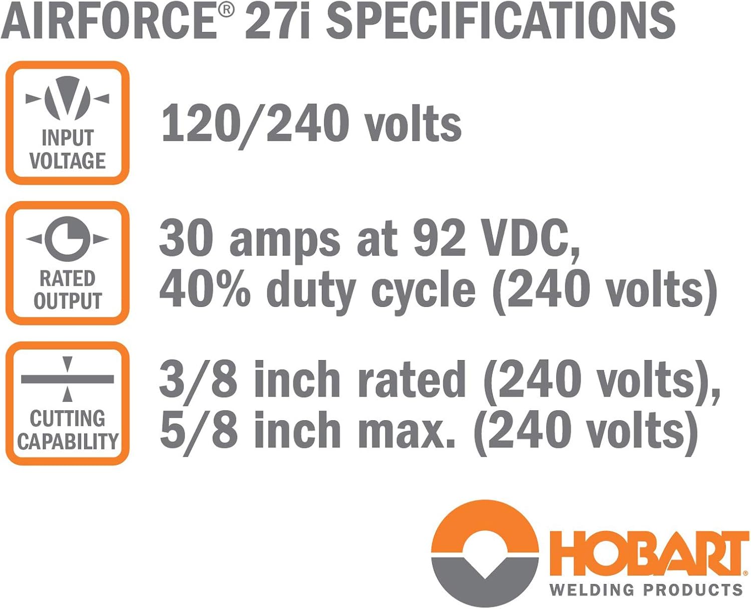 Hobart - 500575 AirForce 27i Plasma Cutter