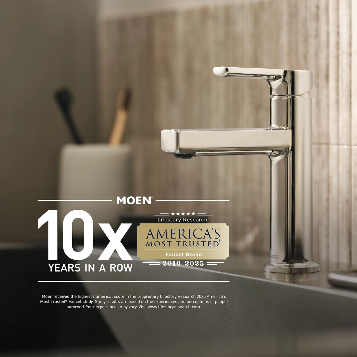 Moen 84980SRN Wellton Bath Faucet, Spot Resist Brushed Nickel (1 Pallet of 96 eaches)