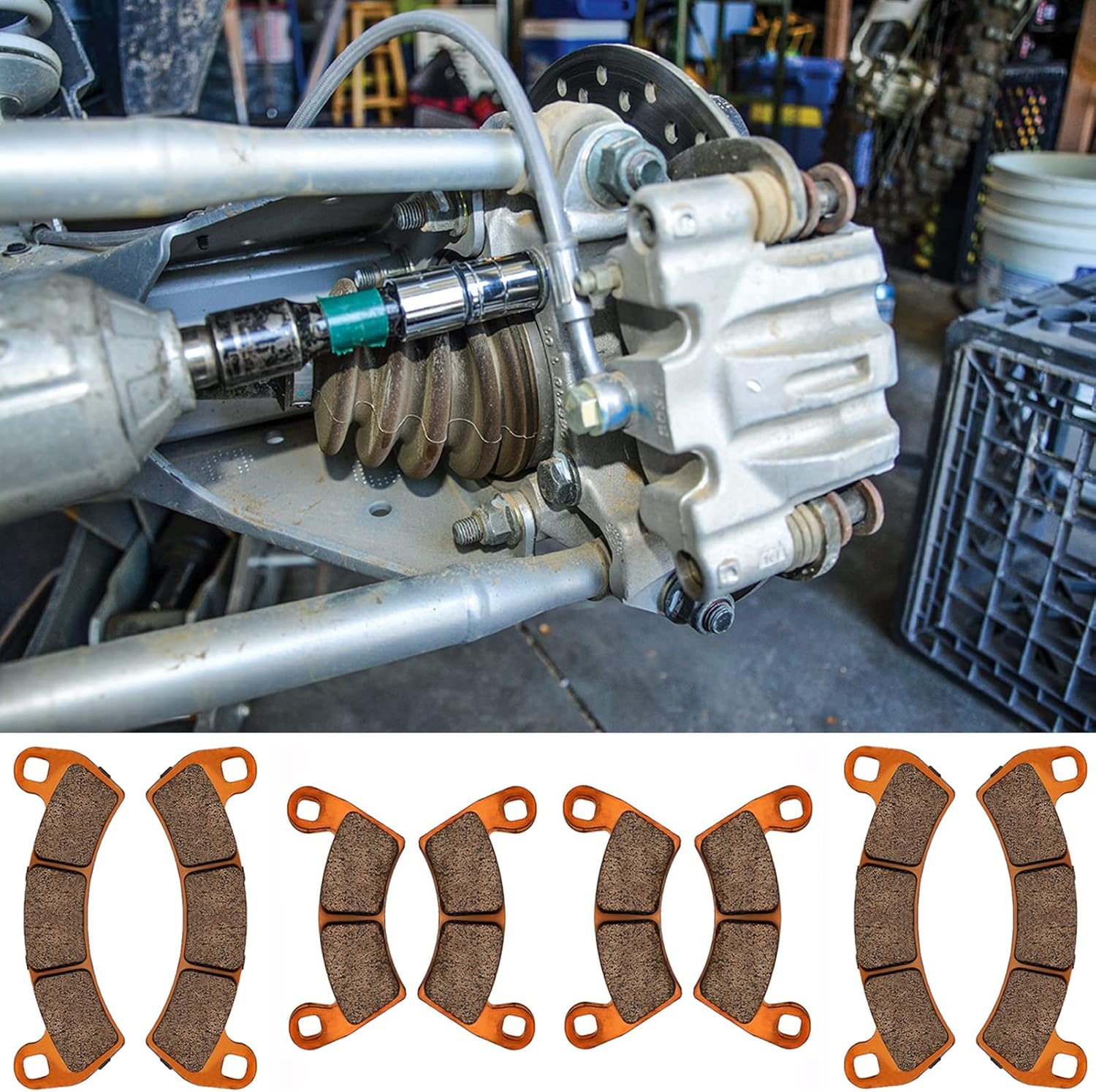 Brake Pads for Polaris RZR PRO XP/XP4 2020-2024,2016-2021 Polaris RZR XP Turbo/XP 4 Turbo,2018-2021 RZR XP Turbo S,Replaces# 2206231 2208162 1913469 2205949 2208933