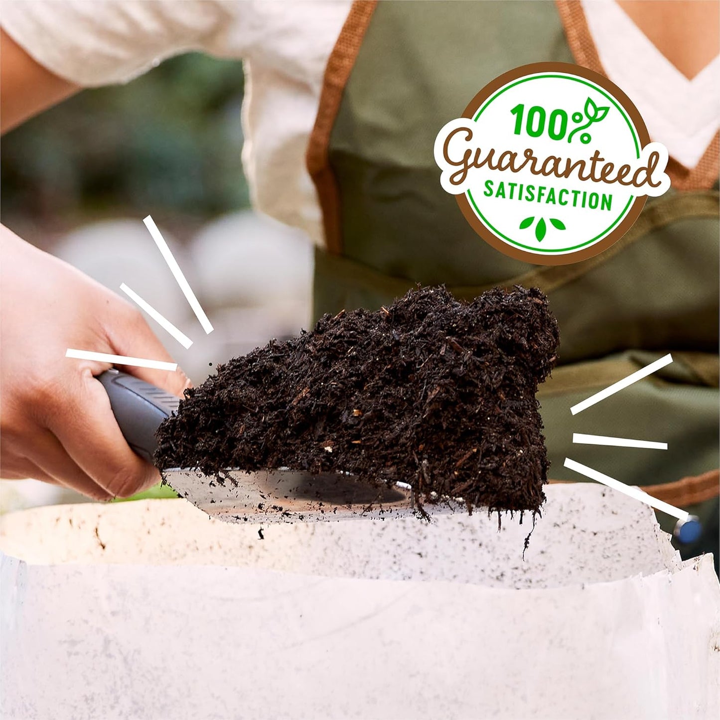 Back to the Roots 100% Organic Raised Bed Soil, Fills 8' x 4' Garden Bed, 60 cu ft, Made in USA, Peat-Free