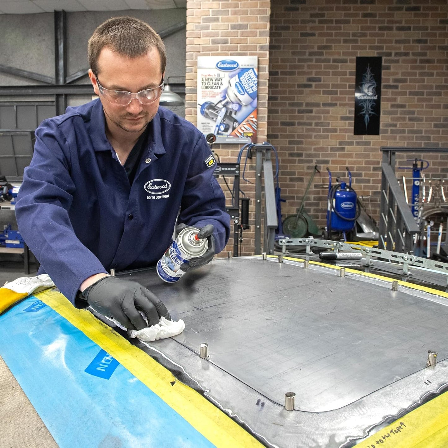 Eastwood Silicone Surface Preparation Wax Polish Grease Dirt Remover | Automotive Painting Pre-Prep Spray Solution | Easy to Use Spray On Application