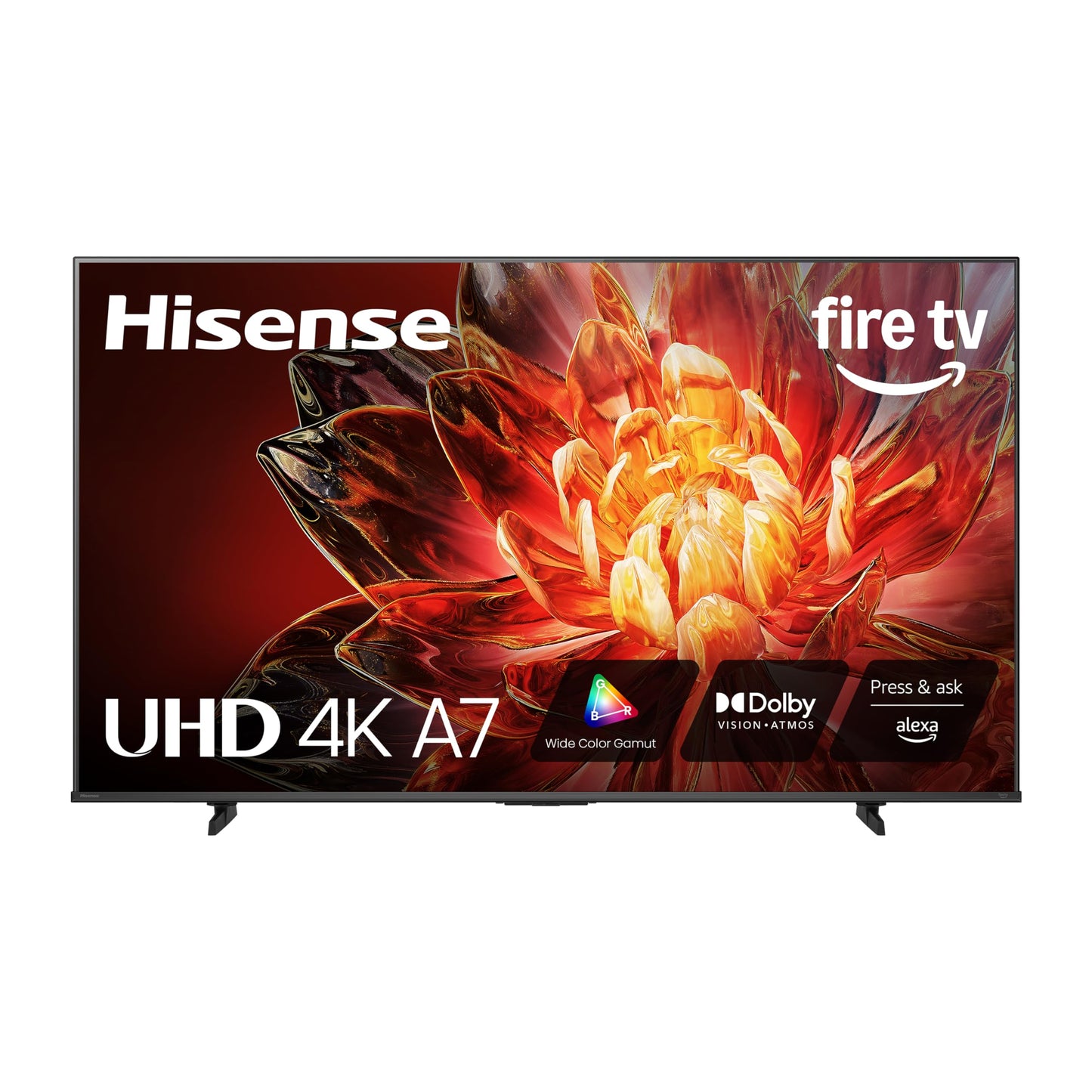Hisense 50" Class A7 Series (50A7NF,2025 Model) 4K UHD Smart Fire TV, Voice Remote with Alexa, Wide Color Gamut, HDR10+, Dolby Vision, Dolby Atmos, Game Mode, ALLM, Stream Live TV Without Cable