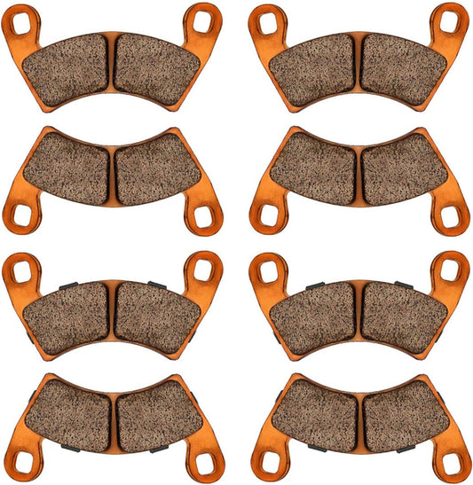 Brake Pads for 2017-2020 Polaris RZR 900 (50inch) / Polaris RZR S 900&1000 Trail 2020 2021 2022 2024 2025,Polaris RZR Trail Sport&Ultimate 2021-2025,4 Set Front&Rear Sintered Copper Brake Pads