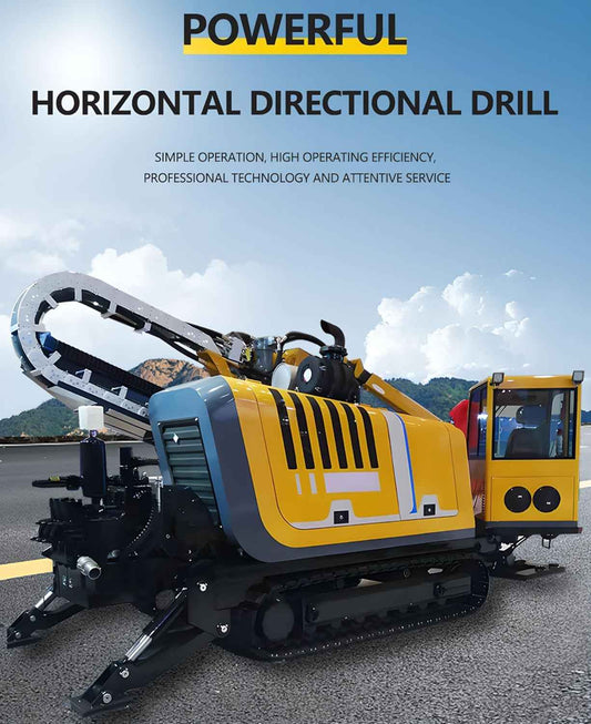 Crawler Horizontal Directional Drilling Rig Machine, HDD Rig for Fast Pipeline Construction in Cities, Industrial Horizontal Directional Drilling Equipment for Protected Areas and Farmland