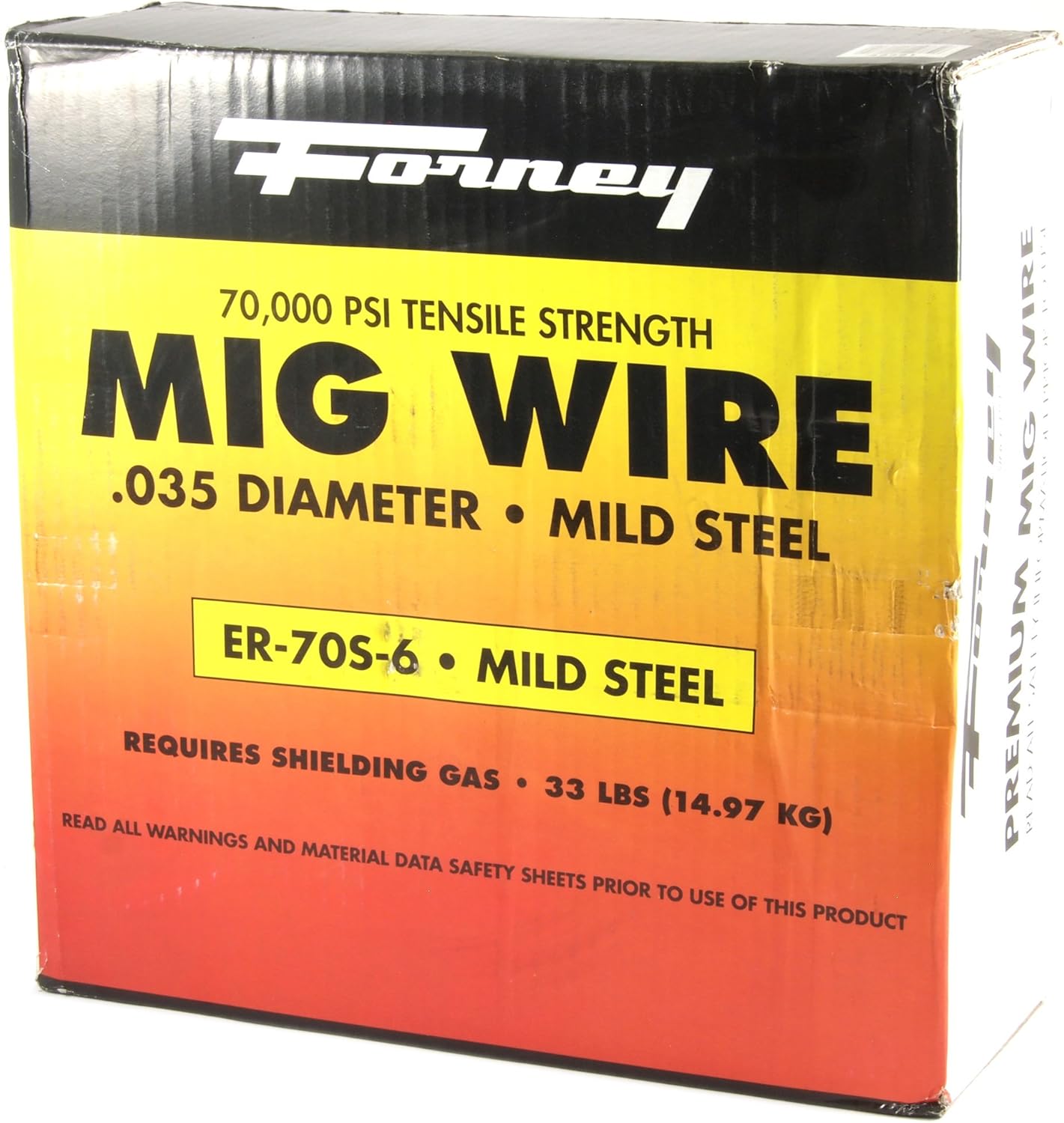 Forney 42281 Mig Wire, Mild Steel ER70S-6, .035-Diameter, 33-Pound Spool