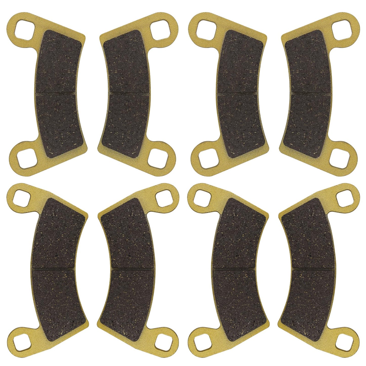 Zinger Brake Pads for Polaris Ranger XP 1000 2018-2023,Polaris General 1000 EPS 2016-2023,Ranger Crew XP 1000 2020-2023,General 1000 Sport 2020-2025,4 Set Front and Rear Sintered Copper Brake Pads
