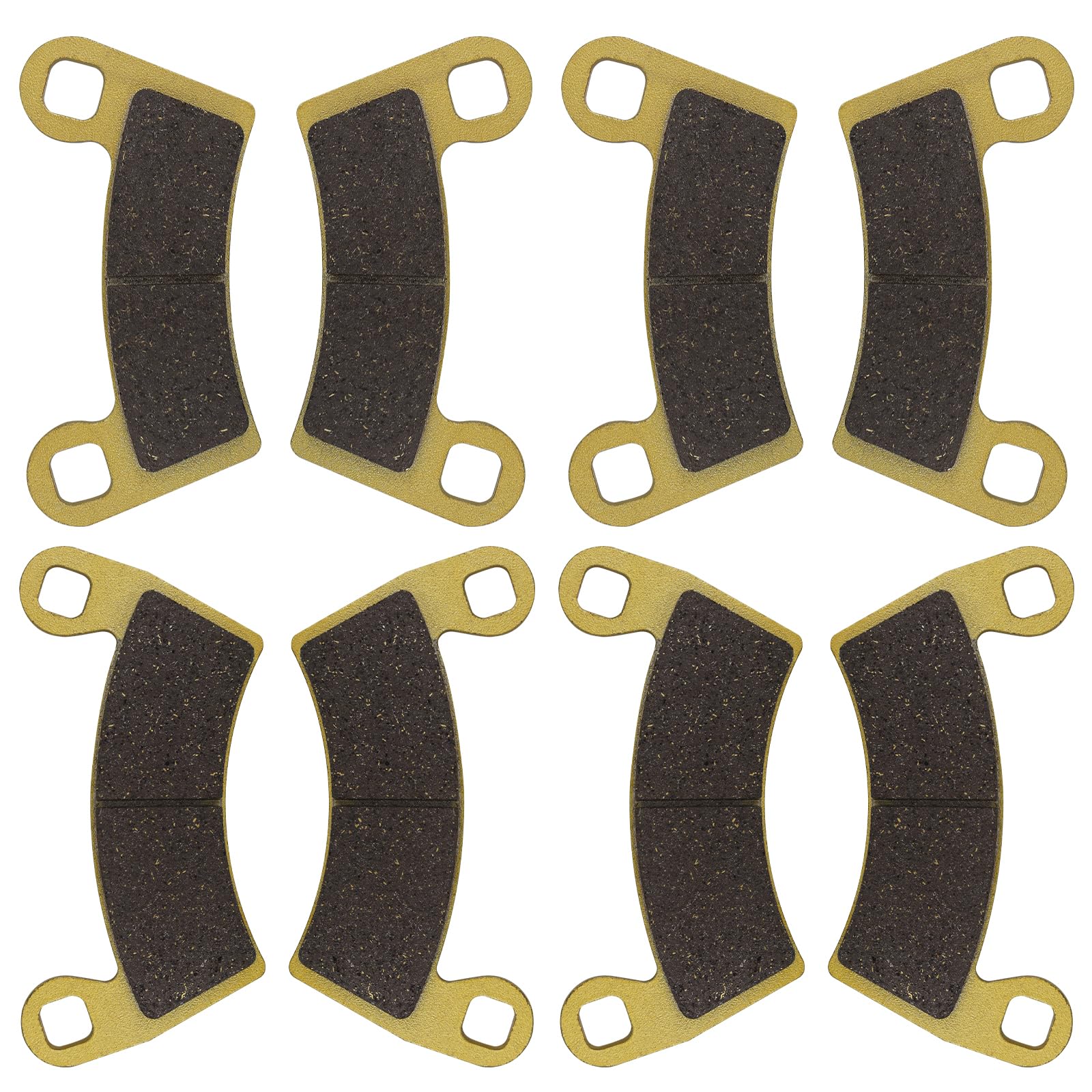 Zinger Brake Pads for Polaris Ranger XP 1000 2018-2023,Polaris General 1000 EPS 2016-2023,Ranger Crew XP 1000 2020-2023,General 1000 Sport 2020-2025,4 Set Front and Rear Sintered Copper Brake Pads
