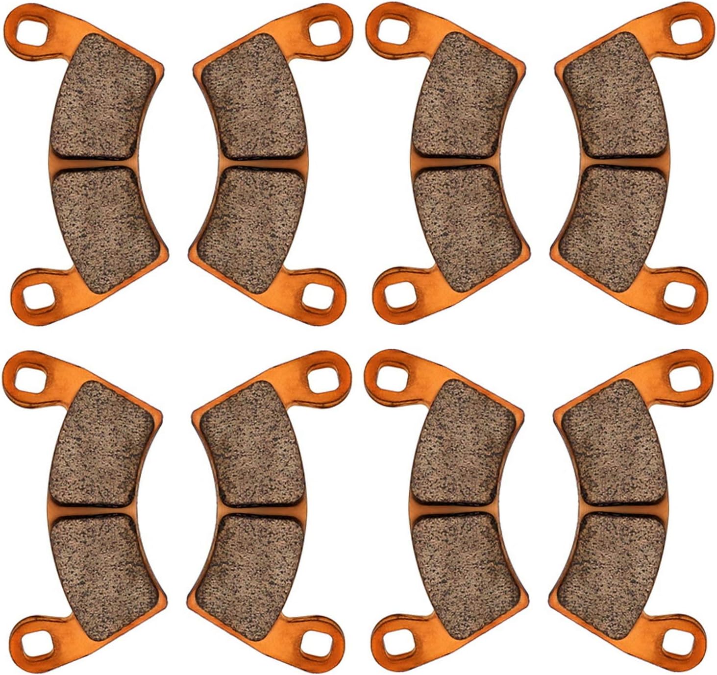 Zinger Brake Pads for Polaris RZR XP 1000 EPS 2022 2021 2020 2019 2018 2017 2016 2015 2014 & 2014-2021 RZR 1000 XP 4 Except Premium Edition,4 Set Front and Rear Sintered Copper Brake Pads