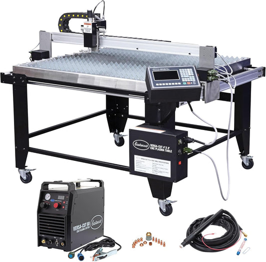Eastwood Versa Cut 4X4 CNC Plasma Table and CNC Cut 60 with Machine Torch and HD Consumables Kit