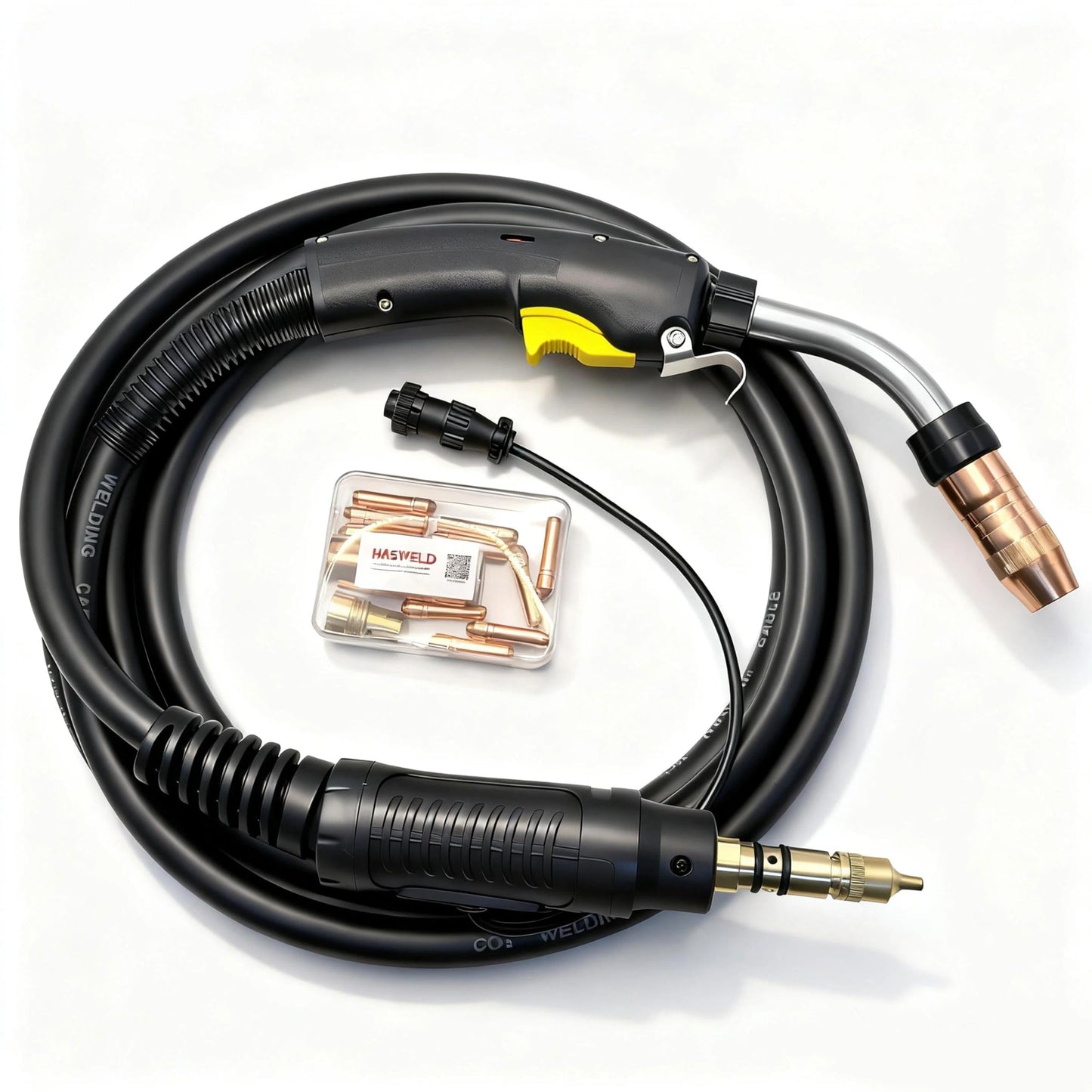 Heavy Duty Mig Welding Gun 400A 15ft Replacement for Bernard BTB BNQ400 Q40 Guns Miller connector,Q4015AE8EMC