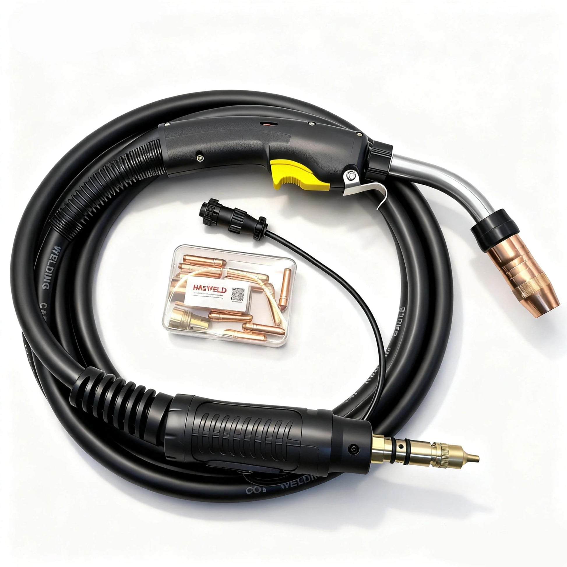 Heavy Duty Mig Welding Gun 400A 15ft Replacement for Bernard BTB BNQ400 Q40 Guns Miller connector,Q4015AE8EMC