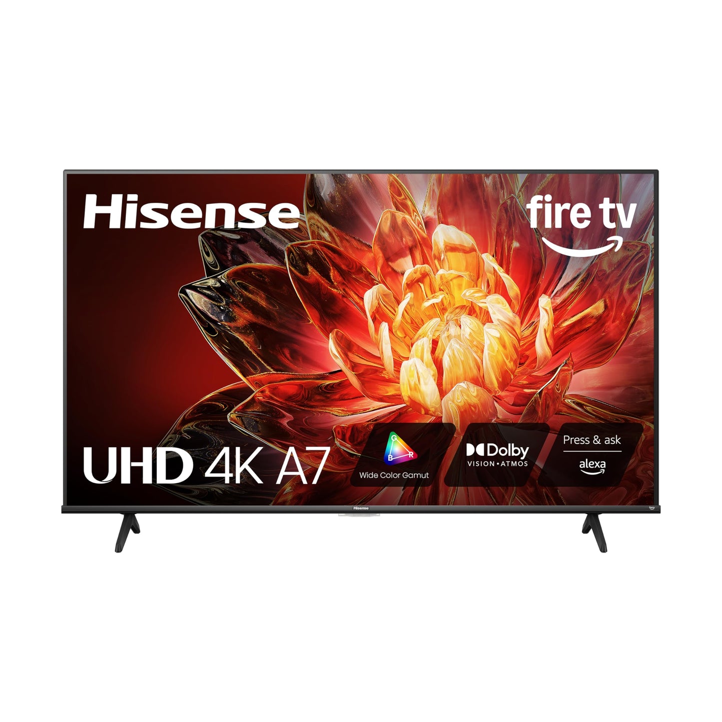 Hisense 50" Class A7 Series (50A7NF,2025 Model) 4K UHD Smart Fire TV, Voice Remote with Alexa, Wide Color Gamut, HDR10+, Dolby Vision, Dolby Atmos, Game Mode, ALLM, Stream Live TV Without Cable