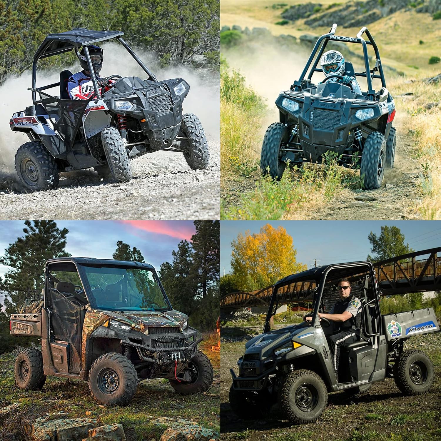 Brake Pads for Polaris Ranger 500 570 700 800 900 RZR 800 900 700XP 800XP 900XP EV Diesel Crew 570,Front and Rear Brake Pads for Polaris Ranger XP 900 2013-2019