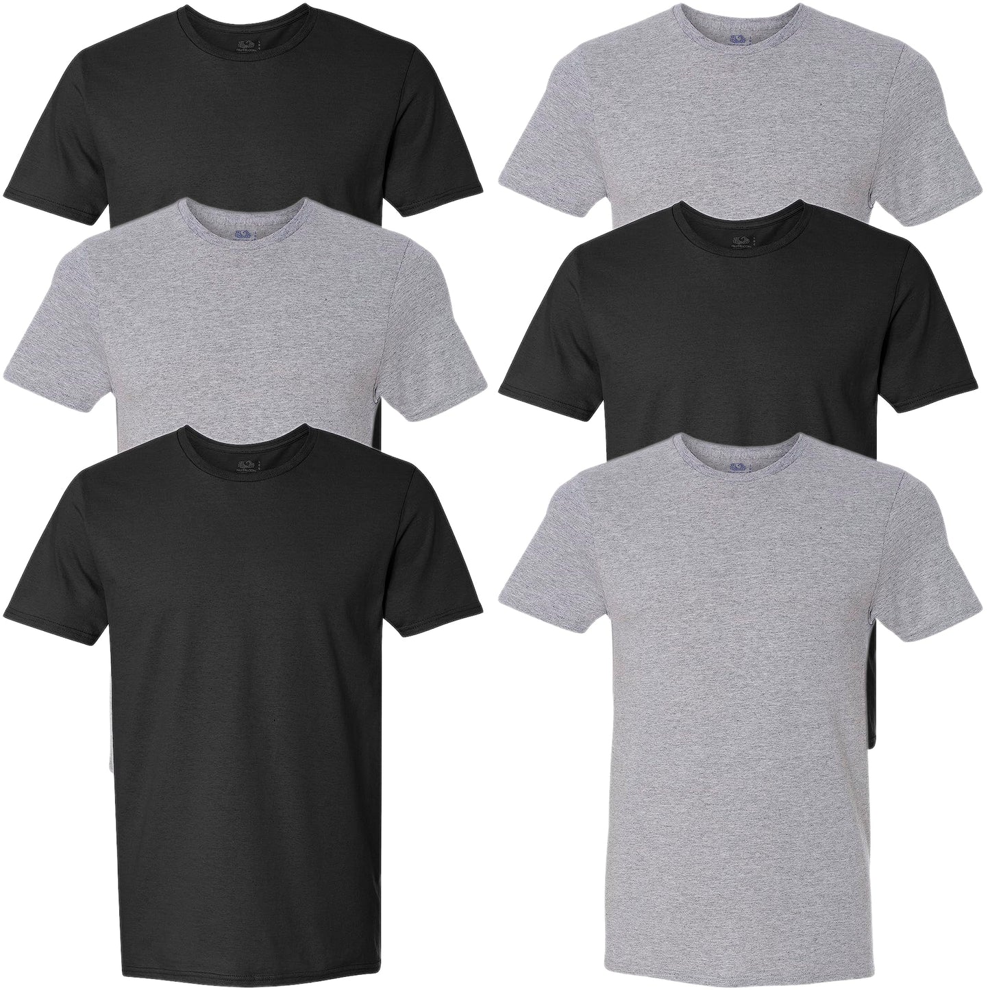 Fruit of the Loom Men's Undershirts, Moisture Wicking & Tag Free, Short Sleeve Crew T-Shirts