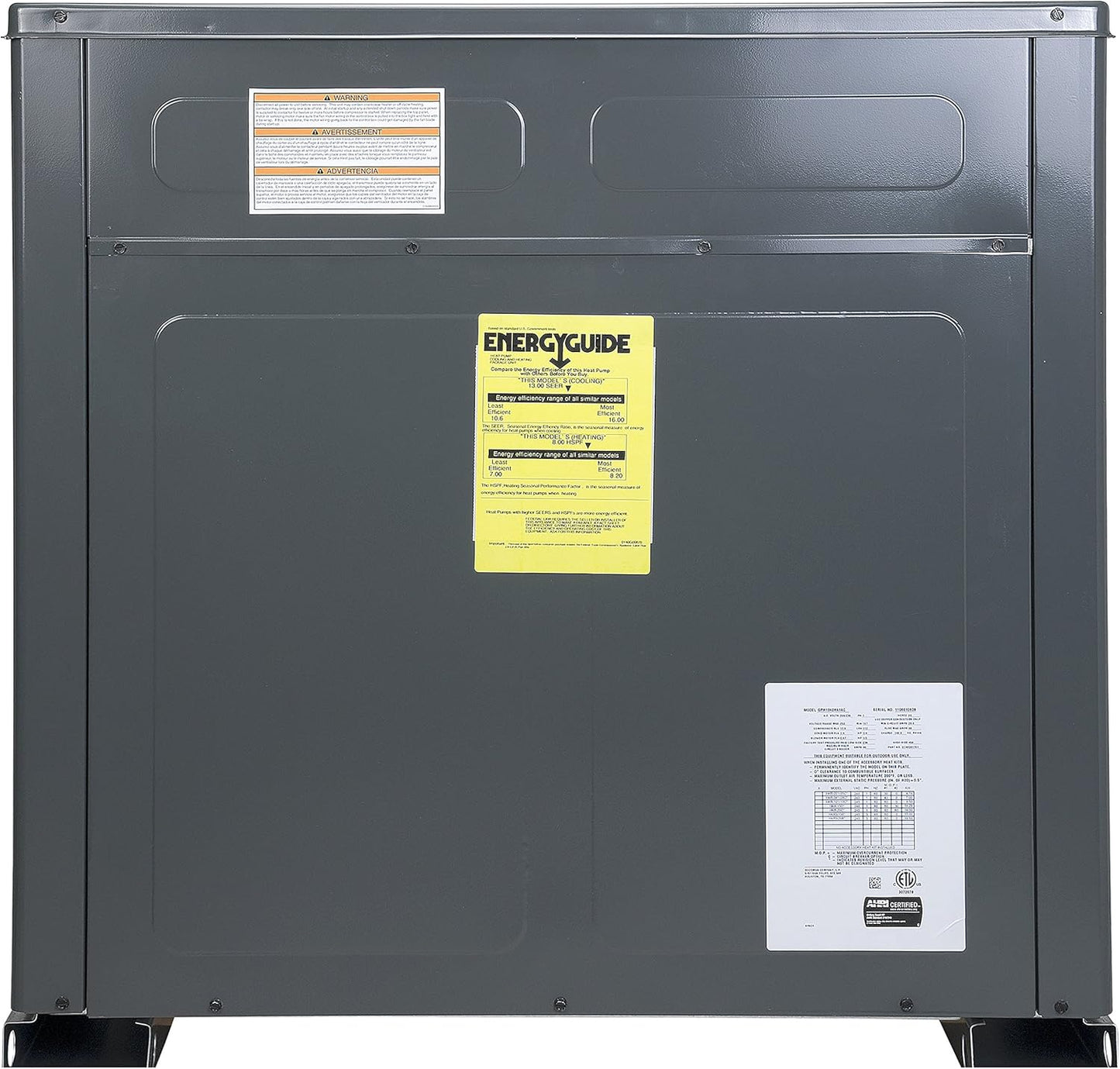 5 Ton 14 Seer Goodman Package Air Conditioner - GPC1460H41