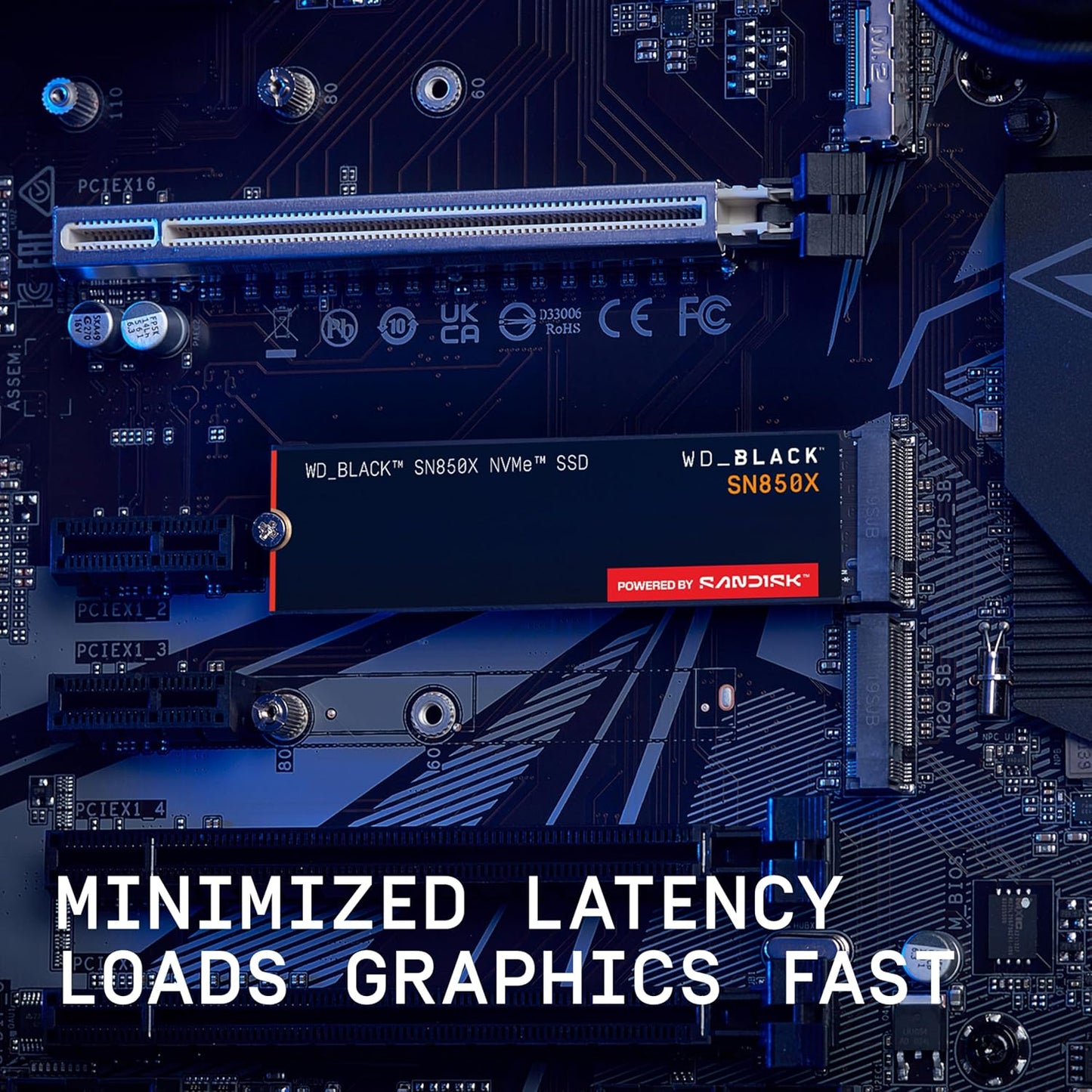 WD_BLACK 2TB SN850X NVMe Internal Gaming SSD Solid State Drive - Gen4 PCIe, M.2 2280, Up to 7,300 MB/s - WDS200T2X0E