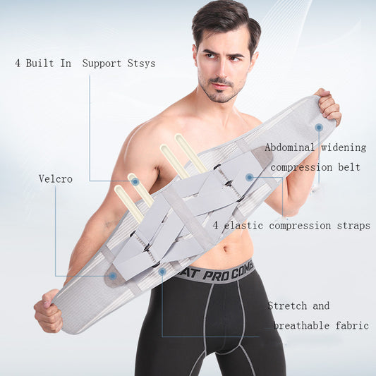 Waist Protection Breathable Support Protection Of Lumbar Disc Protrusion Waistband Fitness Waistband For Men And Women Abdomen Waistband