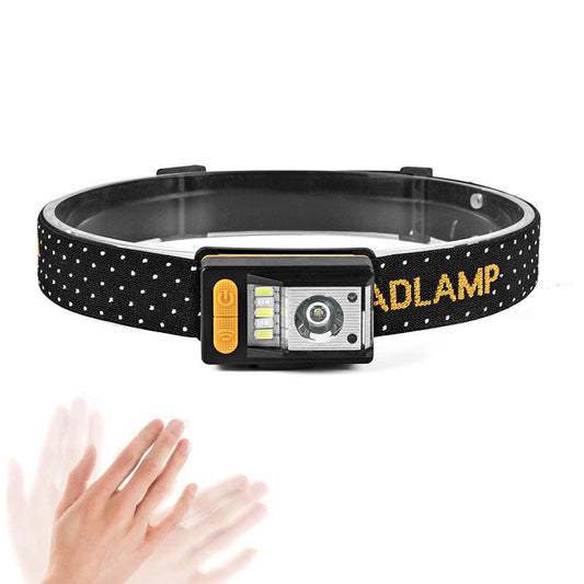 Strong Light Induction Headlight Night Fishing Light Rechargeable Head-Mounted Outdoor Headlight Led Waterproof Fishing Light COB