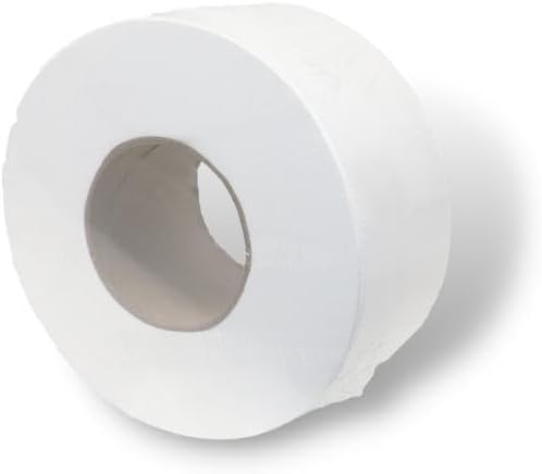 Jumbo Commercial Toilet Paper Rolls, Large Industrial Rolls Compatible with Universal Dispensers, 550 Feet per Roll, 972 Rolls [Full Pallet]