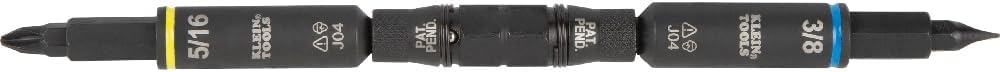 Klein Tools 32527HD KNECT 11-in-1 HVAC Multi-Bit Screwdriver/Nut Driver, Impact Rated with Phillips, Slotted, Square, and Schrader Bits