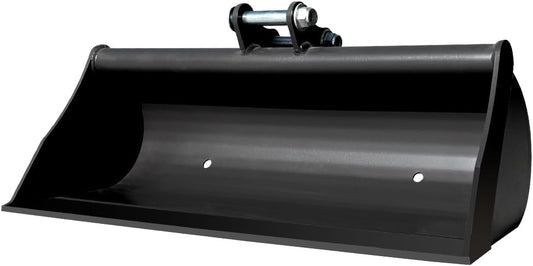 800mm Toothless Bucket with Pins – Heavy-Duty Attachment for 1-1.8 Ton Mini Excavator.in-Stock in The US