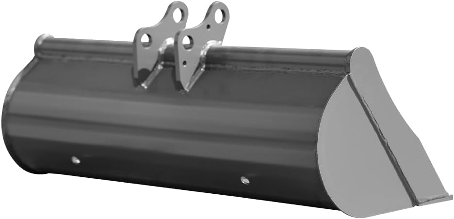 800mm Toothless Bucket with Pins – Heavy-Duty Attachment for 1-1.8 Ton Mini Excavator.in-Stock in The US