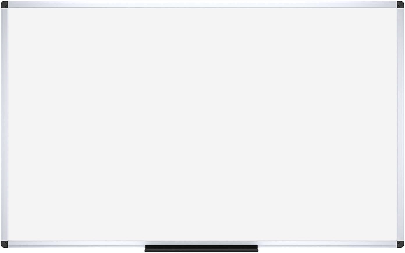 VIZ-PRO Dry Erase Board/Magnetic Whiteboard, 72 x 48 Inches, Large Wall Mounted Board for School Office and Home 6' x 4'