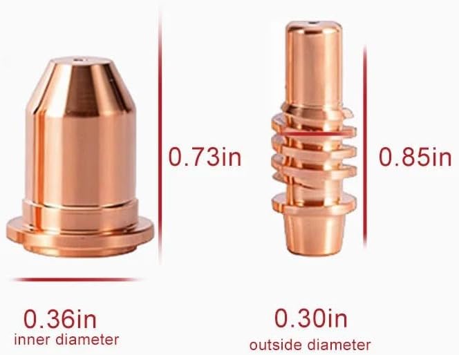 fits Harbor Freight Titanium Plasma65 TI-PC65 iPT-65 56255 56811 59182 58895 59164 Plasma cutter consumables Nozzles Electrodes Cups kits (23pk tips Kits)