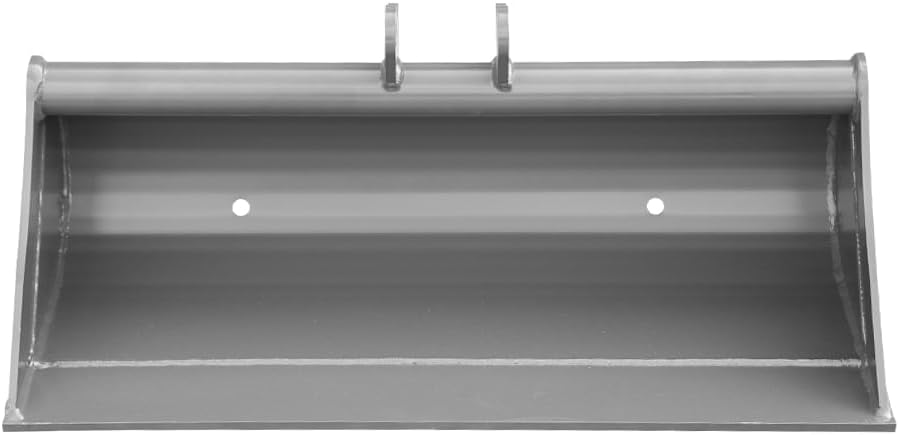 800mm Toothless Bucket with Pins – Heavy-Duty Attachment for 1-1.8 Ton Mini Excavator.in-Stock in The US