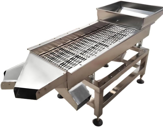 Linear Vibrating Sieve Machine with Motor for Grain Sorting Sifting Screen Equipment Manufacturing Plants Farms Food Beverage