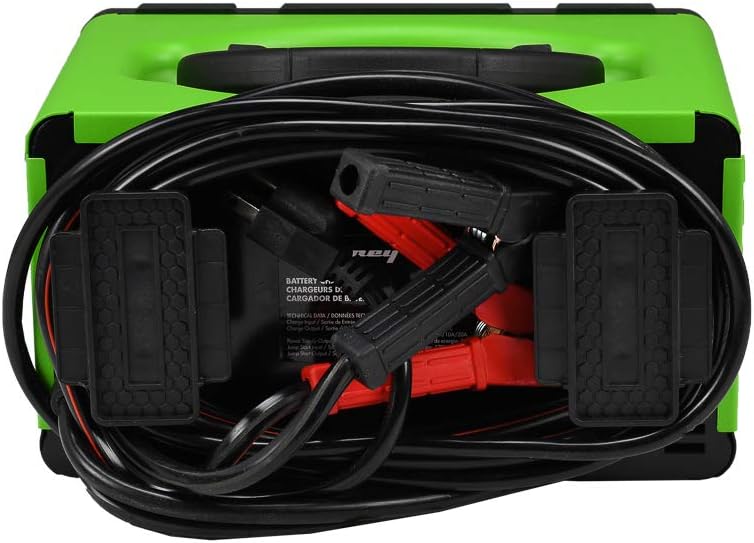 Forney 52750 Battery Charger, 6-Volts at 2, 10 and 20 Amps and 12-Volts at 2, 10, 20 and 100 Amps Start, black/green