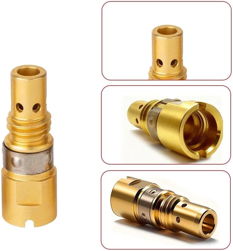 5-PK Gas Diffuser D-M100 Compatible with Miller Multimatic 215,220 Millermatic 141,142,211 MIG GUN AccuLock MDX100 consumables