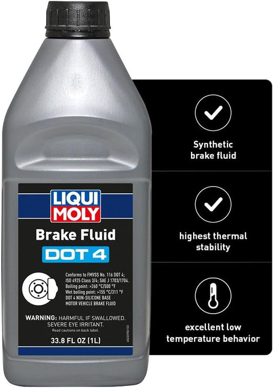 LIQUI MOLY DOT 4 Brake Fluid, 1 Liter (Pack of 1)