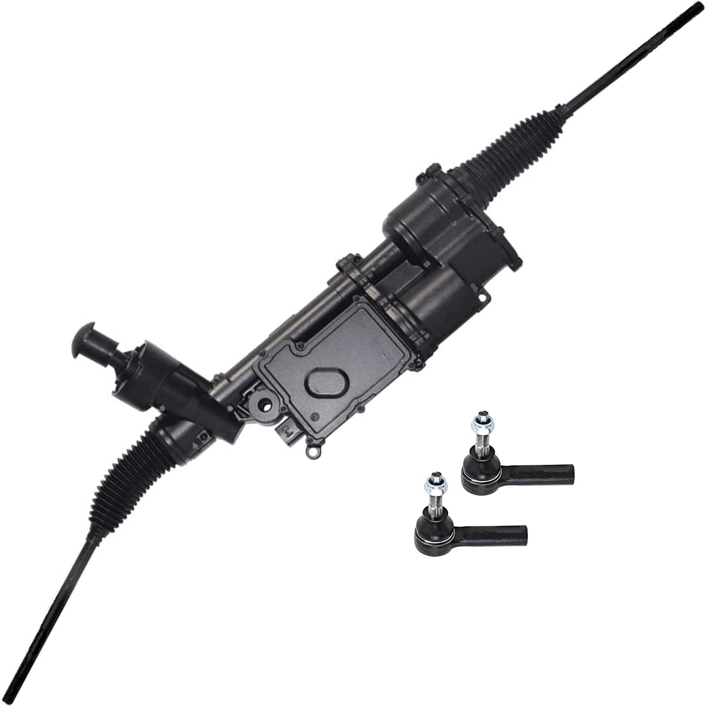 Detroit Axle - 3pc Rack and Pinion Kit for 2013-2018 Ram 1500 [5 Lug] Complete Electronic Power Steering Rack and Pinion Outer Tie Rods 2014 2015 2016 2017 Replacement