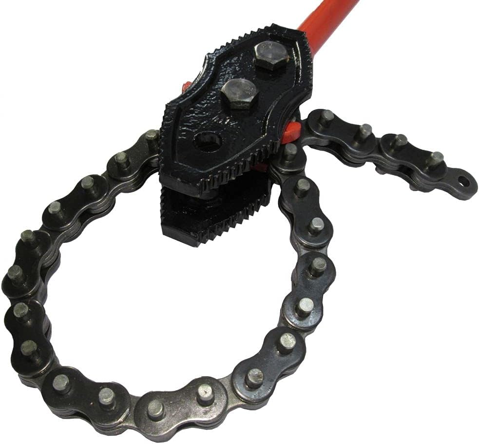 HYDRAFORE Heavy Duty Chain Pipe Wrench Gripping Pipe Diameter 10'', Handle 40'' WT-2094