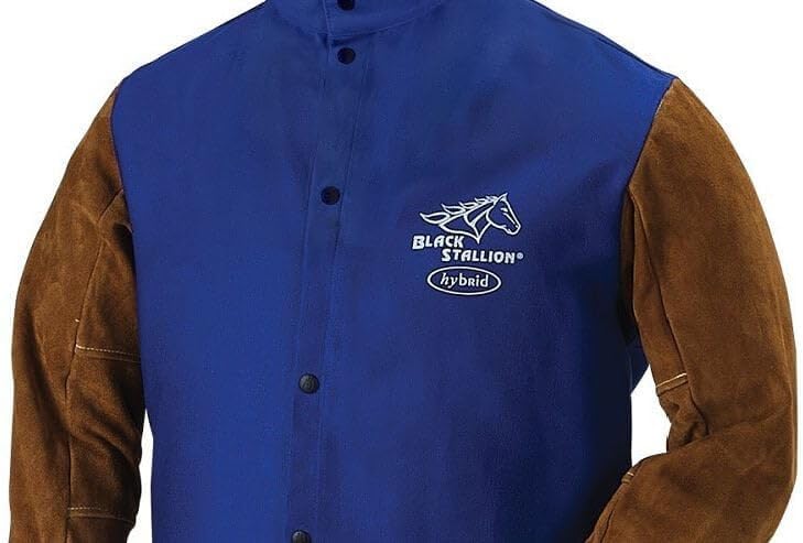 Revco FRB9-30C/BS-XL 9oz FR Cotton & Cowhide Hybrid Welding Jacket, XL