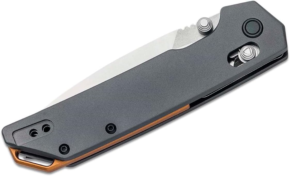 Kershaw Iridium Reverse Tanto Folding Pocket Knife, Sleek 3.4 inch D2 Steel Blade, DuraLock Locking Mechanism, Aluminum Handle, Designed in the USA