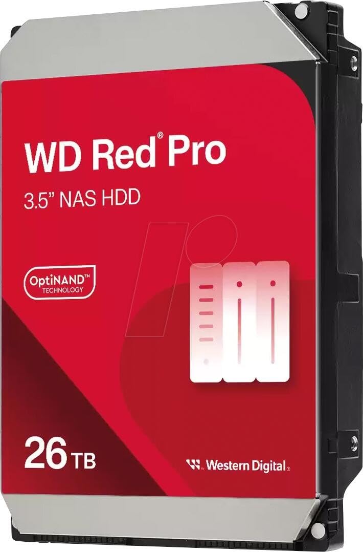 Western Digital 4TB WD Red Plus NAS Internal Hard Drive HDD - 5400 RPM, SATA 6 Gb/s, CMR, 256 MB Cache, 3.5" -WD40EFPX